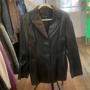 Kenneth Cole leather sports jacket